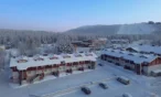 Winter view of the apartment area in Levi
