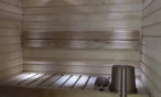 Private sauna in Leviloma 27 m² B apartment, Levi