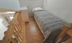 Loft single bed and dresser in Leviloma 27 m² C apartment, Levi