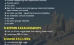 Good to know sheet for the 27 m² split-level studio in Levi: 2nd floor, spiral staircase, loft with steep stairs, private sauna, free parking, no pets